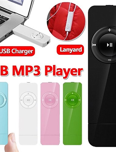  Цифровой mp3-плеер, портативный USB-перезаряжаемый медиа-звук, mp3-музыкальный плеер со шнурком для студентов, подарки на день Святого Валентина