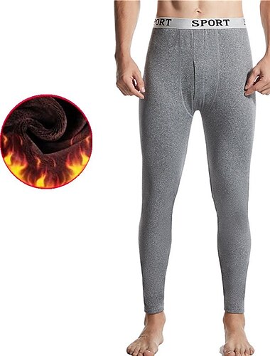  Herren Lange Unterhosen Thermounterwäsche Thermohose Glatt Stilvoll Brautkleider schlicht Komfort Heim Täglich Baumwolle Komfort Hose Sommer Frühling Schwarz Weiß