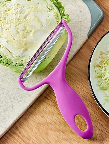  Kohlreibe, großer Schäler, Reibe, Messer, Lilakohl, Kohlgarten, Salatschredder, Weithalsschäler