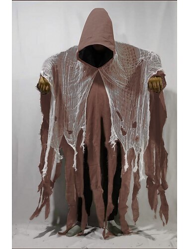  Geist Gevatter Tod Cosplay Kostüm Partykostüm Kapuzenmantel Erwachsene Herren Damen Austattungen Gruseliges Kostüm Leistung Party Halloween Maskerade Karneval Einfaches Karnevalskostüm