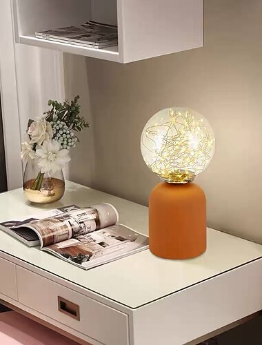  Luminária de Mesa Lâmpadas ambiente Contemporâneo Moderno Para Interior Metal 110-120V / 220-240V Branco / Laranja / Verde