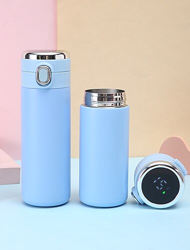  Smart-Thermosbecher, Mini-Thermosbecher aus Edelstahl, tragbar, auslaufsicherer Wasserbecher mit Filter, Wasservakuum, Tee- und Kaffeeflaschenbecher