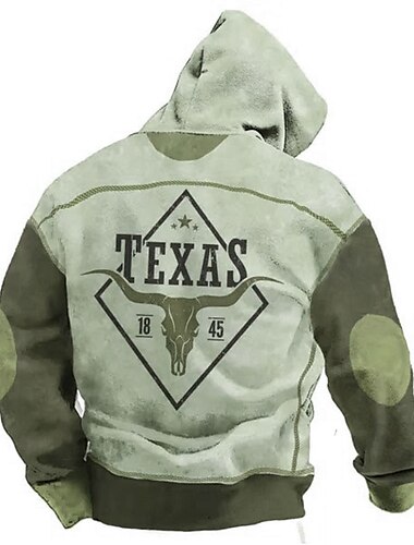  Men's Graphic Color Block Hoodie Hoodies Sweatshirt Hoodie Long Sleeve Hooded Sweatshirt Hooded Fashion 3D Print Vacation Sports Outdoor Holiday Blue Brown Print Front Pocket Spring &  Fall Designer