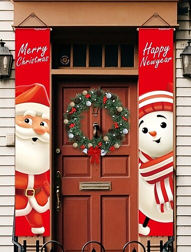  god jul dørbanner verandaskilt dørbanner jul hengende bannere god jul dekorasjon juledekor bannere juledekorasjon til vegg hjem dør