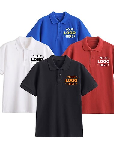  reverspolo voor heren grafische polo polo's met knopen polo katoenen poloshirt dier dinosaurus grafische prints turndown kastanjebruin aangepaste print zwart wit geel buiten straat korte mouwen print