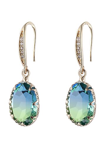  Mujer Pendientes cortos Pendientes colgantes Pendients de aro Retro Gota Vintage Elegante Sencillo Lujo Dulce Aretes Joyas Dorado Para Fiesta Calle Diario Festivos Festival 1 Par