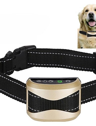  LED-Smart-Anti-Bell-Abwehrhund-Schock-Vibration, vollautomatisches Hundetraining-Hundehalsband