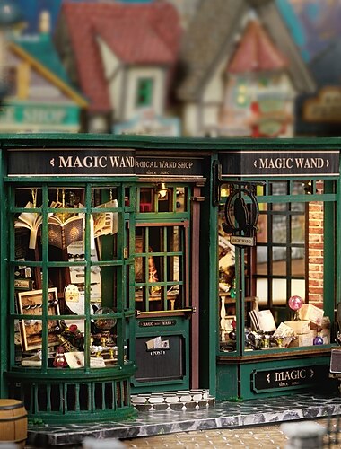  cabina fai-da-te magica casa intera europea retrò fatta a mano modello di assemblaggio regalo creativamente distratto per uomini e donne