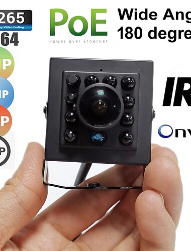 HQCAM IP-camera 1080P HD 4K 8MP Mini Bekabeld PoE Bewegingsdetectie Externe toegang Full HD Binnen Ondersteuning