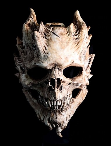  Calavera Máscara Accesorios de Halloween Adulto Hombre Mujer Gracioso Víspera de Todos los Santos Víspera de Todos los Santos Carnaval Mardi Gras Disfraz de carnaval fácil