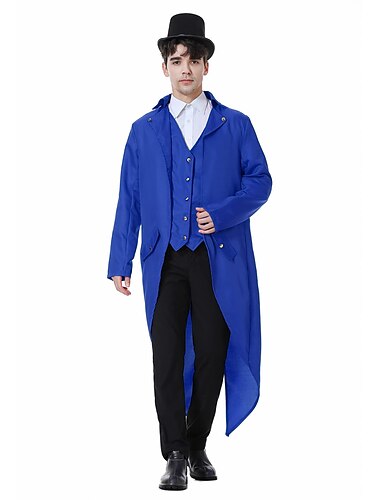  Viktorianisch Mittelalterlich Steampunk Mantel Jacke Frack Gentleman Herren Jungen Halloween Karneval Maskerade Party Karneval von Venedig Kinder Erwachsene Mantel Ganzjahres