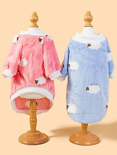  Cachorros Gatos Moletom Moda Casual Inverno Prova-de-Água Quente Respirável Macio Lavável Casual / Diário Roupas para cães for Bichon Frise Pomerânia Animais de Pequeno Porte Borboleta Small