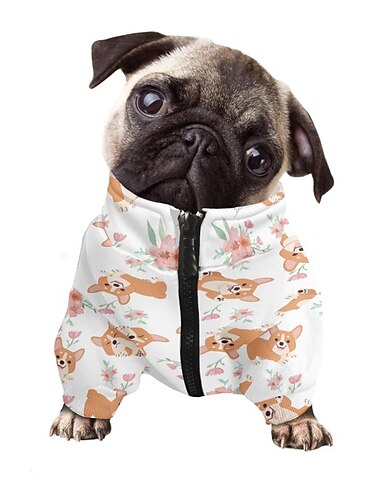  Honden Katten Sweatshirt Modieus Casual Winter waterdicht Ademend Zacht Wasbaar Comfortabel Casual / Dagelijks Hondenkleding for Bichon Frise pomeranian kleine huisdieren Vlinder Small