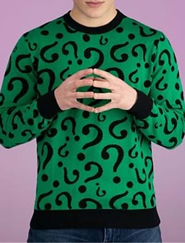  Hombre Gallo Geométrico Suéter navideño feo Suéter de punto Prendas de punto Cuello Barco Moda Ropa de calle Design Navidad Vacaciones Ropa Cotidiana De Punto Manga Larga Otoño invierno Rojo Verde