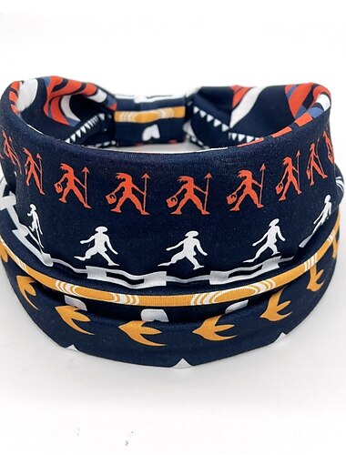  Haarbänder für Damen, afrikanische bedruckte Muster, breiter Rand, elastisch, zum Knoten, Sport, Yoga, Stirnbänder, Damen-Kopfbedeckung, Haar-Accessoires
