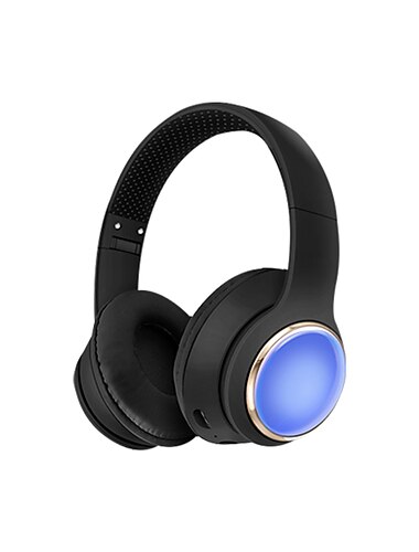  Casque Bluetooth pour enfants avec lumières LED son stéréo avec microphone volume limité 25H de temps de lecture écouteurs Bluetooth 5.3 sans fil pour enfants sur oreille pour tablettes téléphone PC