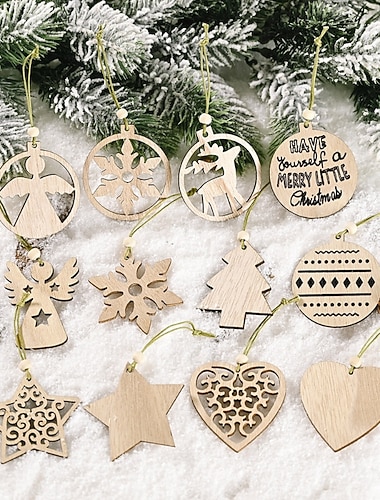 10 stuks kerstboom ornamenten kerstboom decoratie kerstboom hangende sneeuwvlok rendier ornamenten vakantie decor kerst hangende ornamenten kerstvakantie feestdecoratie
