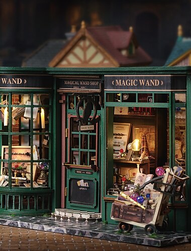  wijsheidshuis diy cabine magisch full house europees vintage handgemaakt montagemodel creatief cadeau voor mannen en vrouwen