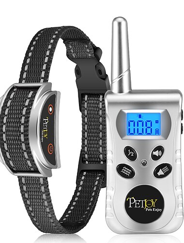  Collar de perro sin golpes, collar vibratorio para perros pequeños y medianos, collar de perro vibratorio de 1600 pies con control remoto ip67 resistente al agua