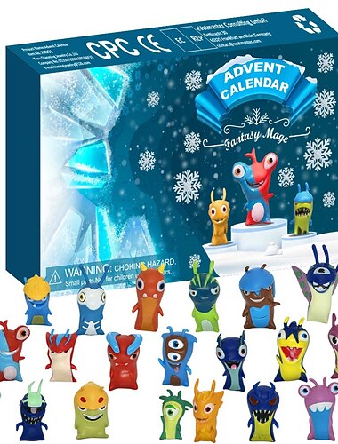  festivalový adventní kalendář blind box,24 digitální odpočítávání dárek panenka elf dětský dárek blind box festival blind box odpočítávání na vánoční dárky