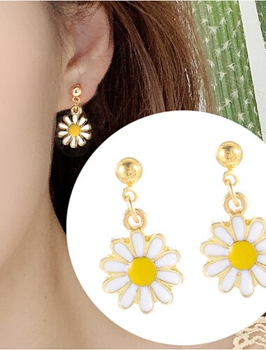  1 Par Pendientes colgantes For Mujer Cumpleaños Regalo Fiesta de baile Legierung Clásico Margarita