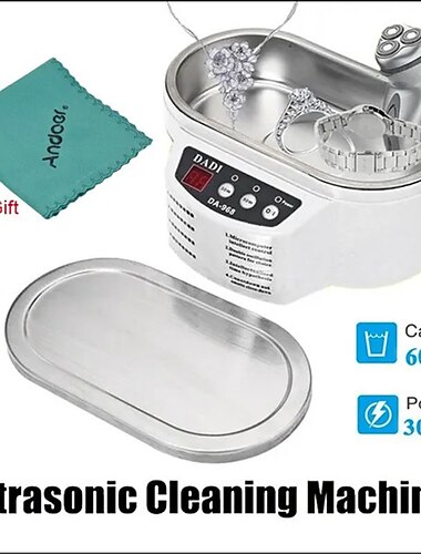  600 ml mini-formaat huishoudelijke digitale ultrasone reiniger sieraden horloges glazen printplaat reinigingstool sterilisatiemachine intelligente controle ultrasone reiniging ultrasoon bad