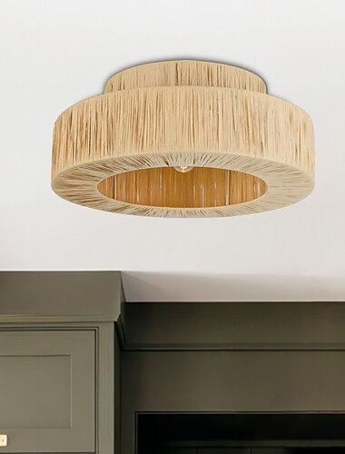  plafoniera led ratan 45/55cm design luxos stil modern sufragerie dormitor lămpi cu pandantiv 110-240v