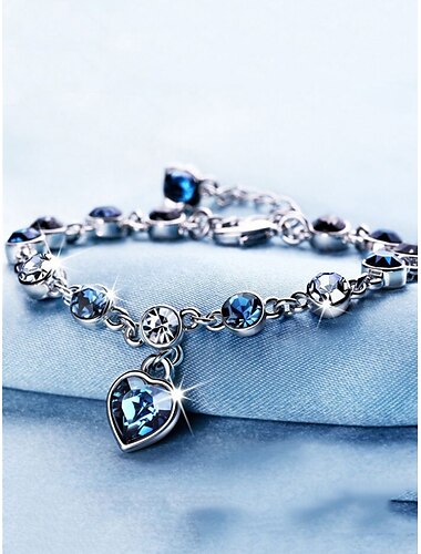  Mujer Pulseras Moda Exterior Corazón Pulsera