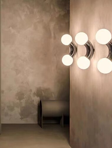  lightinthebox led nástěnné svítidlo chromové 2hlavé minimalistické nástěnné světlo dlouhé domácí svítidlo svítidlo vnitřní osvětlení pro obývací pokoj ložnice teplá bílá 110-240v
