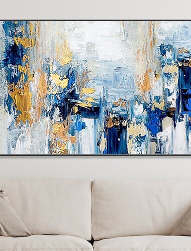  Pinturas al óleo de textura gruesa hechas a mano de mintura sobre lienzo decoración de arte de la pared imagen abstracta moderna para la decoración del hogar pintura enrollada sin marco sin estirar