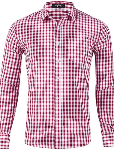  Carnaval Oktoberfest bier Kostuum Blouse / overhemd Lederhosen Oktoberfest / bier Beiers Bavarian Wiesn Traditionele stijl Weiden Voor heren Doek in traditionele stijl Hemd