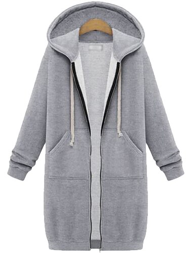  Damen Hoodie Jacke Wanderjacke Windjacke für Wanderer Winter Draussen warm Windundurchlässig Atmungsaktiv Weich Oberbekleidung Winterjacken Unsichtbarer Reißverschluß in voller Länge Angeln Camping