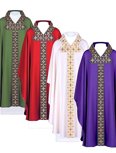  Retro Vintage Mittelalterlich Renaissance Robe Soutane Ren Faire Priester Druck Herren königlich Halloween Karneval Maskerade Erwachsene Umhang