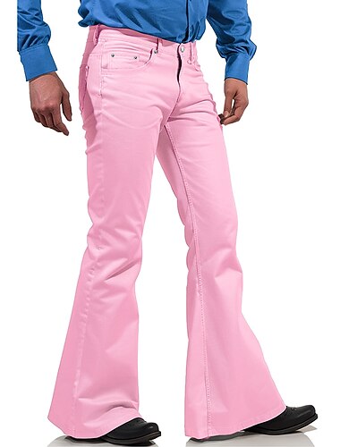  Homme Pantalon évasé Pantalon Pantalons décontractés Poche Taille elastique Plein Confort Respirable Extérieur du quotidien Sortie Mode Décontractées Noir Blanche