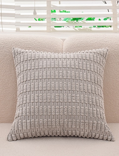  decoratieve sierkussens corduroy sierkussenhoezen bank groot vet strip kussenhoes effen kleur gestreepte kussensloop 1pc blauw saliegroen paars geel