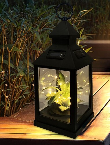  שמש LED פנסים תלויים צמחים מאחלים כוכב אור חג המולד חתונת חג מסיבת חוצות קמפינג פטיו גן חצר אחורית שביל נוף קישוט