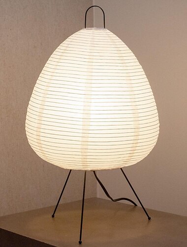  مصباح طاولة، مصباح ورقي، مصباح ورق الأرز، مصباح مكتبي ياباني، مصابيح بجانب السرير، فانوس ورقي أبيض، 110-240 فولت