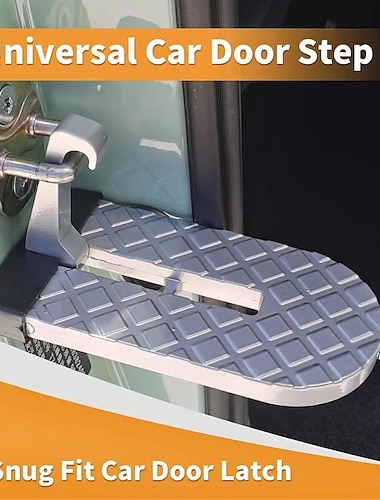  Escalón universal para puerta de automóvil, portaequipajes plegable, rompevidrios y martillo de seguridad para un fácil acceso al techo; se adapta a la mayoría de automóviles, todoterrenos y camionetas