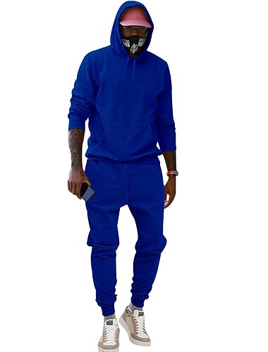  Herren Trainingsanzug Jogginganzug 2 teilig Sportlich Winter Langarm warm Atmungsaktiv Feuchtigkeitsableitung Fitness Laufen Joggen Sportbekleidung Sportkleidung Einfarbig Hellbraun Schwarz Weiß