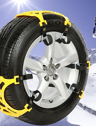  Catene antiscivolo portatili per fango di neve di emergenza, catena antiscivolo per pneumatici universale facile da installare