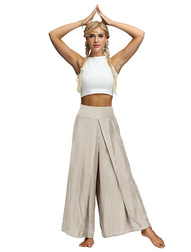  Damen-Haremshose Yoga-Stil für das Fitnessstudio Workout Hosenunterteile Bohemian Apricot Schwarz Hellgrün Sport Activewear / Casual / Athleisure