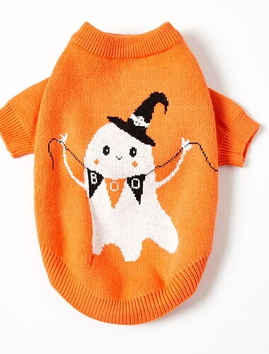  Hund Katze Pullover Jumper Cool Party Winter Wasserdicht Atmungsaktiv Weich Waschbar Bequem Halloween Alltagstauglich Hundebekleidung for Bichon Frise Zwergspitz Baby Haustier Papillon Klein