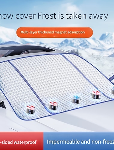  1pc 車のフロントガラススノーシールドフロントガラス保護層抗雪と霜太陽紫外線除塵水