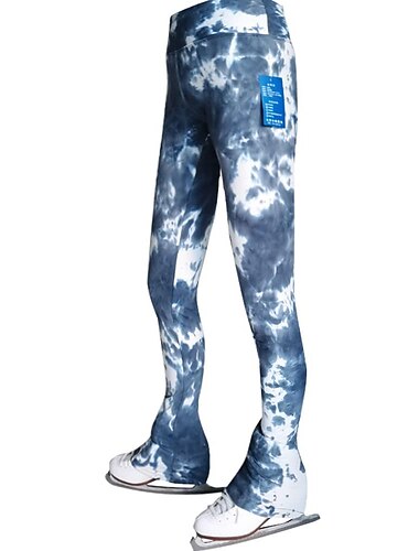  Hosen für den Eiskunstlauf Damen Mädchen Eislaufen Unten Schwarz Blau Grau elastisch Ausbildung Wettbewerb Eiskunstlaufkleidung warm Eislaufen Eiskundstlauf