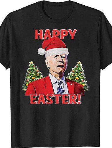  Weihnachts-T-Shirt für Herren mit lustiger Weihnachtsgrafik, witziges T-Shirt, 100 % Baumwolle, grafische Sport-Grafik, klassisches Kurzarm-T-Shirt, bequemes T-Shirt, Sport, Outdoor, Urlaub, Sommer,