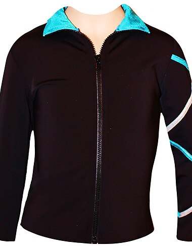  Fleecejacke fürs Eiskunstlaufen Damen Mädchen Eislaufen Jacke Shirt Rosa Blau elastisch Ausbildung Wettbewerb Eiskunstlaufkleidung warm Klassisch Langarm Eislaufen Eiskundstlauf