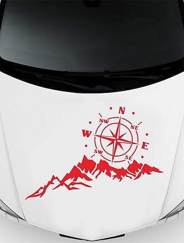  doordash diy ontwerp auto vrachtwagen decoratieve stickers voor suv bergavonturiers kompas cross-country rv camper auto-accessoires