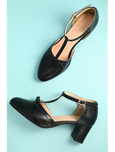  Retro Antiguo 1950s Rugido 20s Zapatos tacones gruesos tacones con tira en T Cosplay Invitado a la boda Mujer Carnaval Mascarada Fiesta / Noche Fiesta de baile Casual Diario Adulto Zapatos