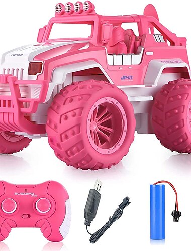  112 terreinwagen met afstandsbediening roze meisje afstandsbediening auto oversized klimauto speelgoedauto voor kinderen cadeau