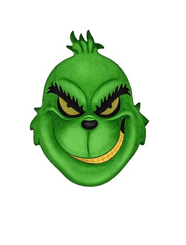  christmas monster green plysj dukke maske hanske sett cosplay rekvisitter fest ferie kjole